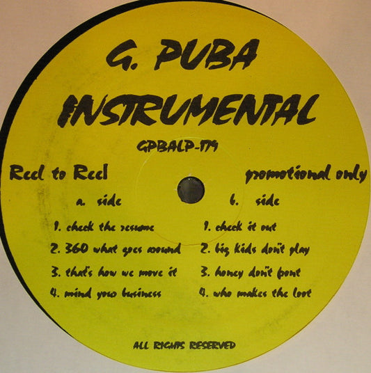 Image of Front Cover of 4644236S: 2xLP - GRAND PUBA, Reel To Reel Instrumental (Not On Label; GPBALP-179,  Reissue, Generic, Unofficial Release) Light hairlines.  /VG