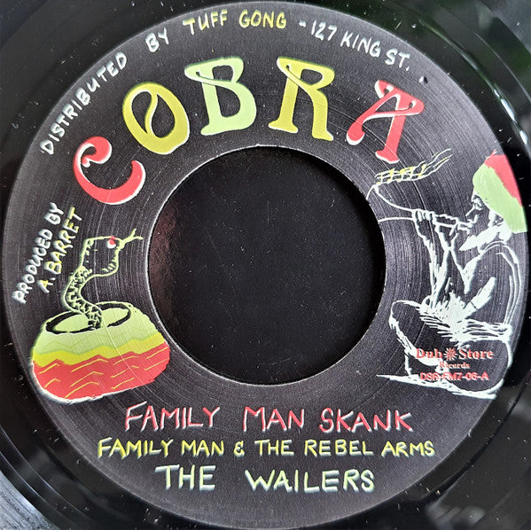 Image of Label Cover of 4624185E: 7" - FAMILY MAN & THE REBEL ARMS / THE WAILERS, Family Man Skank (Cobra ; , Japan 2014 Reissue, Company Sleeve)   EX/EX