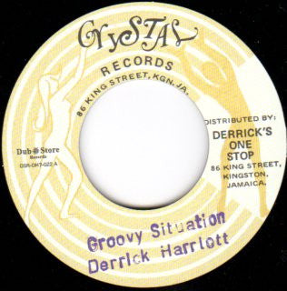 Image of Label Cover of 4624186E: 7" - DERRICK HARRIOTT, Groovy Situation / Candy (Crystal Records; DSR-DH7-022, Japan 2012 Reissue, Company Sleeve)   EX/EX