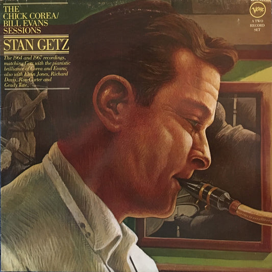 Image of Front Cover of 4624172E: 2xLP - STAN GETZ, The Chick Corea / Bill Evans Sessions (Verve Records; 2610 036, France 1976, Gatefold)   VG/VG