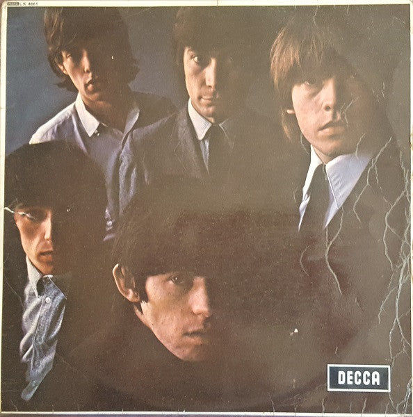 Image of Front Cover of 4644199S: LP - THE ROLLING STONES, No. 2 (Decca Red / Silver Unboxed; LK 4661, UK 1965, Laminated Flipback Sleeve, Early pressing, Mono, "K/T S") Hairlines and light scratches, edge and ring wear, laminate creasing, small split in center of spine, wear to ulaminated back cover opening edge, small pen mark on back  G+/G+