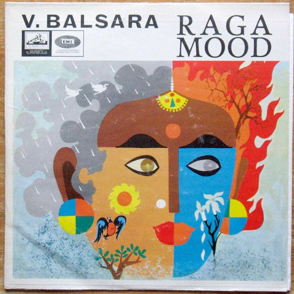 Image of Front Cover of 4614228C: LP - V. BALSARA & HIS ORCHESTRA, Raga Mood (His Master's Voice; ECLP 2366, India 1968, Flipback Sleeve) 5cm seam split to base of sleeve. Sticker and name written on sleeve. Light marks to vinyl.   G+/VG