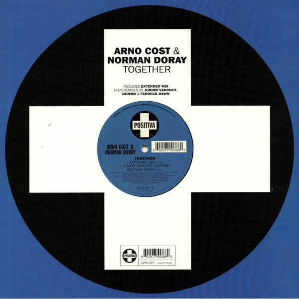 Image of Front Cover of 4644308S: 12" - ARNO COST & NORMAN DORAY, Together (Positiva; 12TIV 397, Europe 2019) Seal opened instore, still in shrinkwrap.  EX/EX