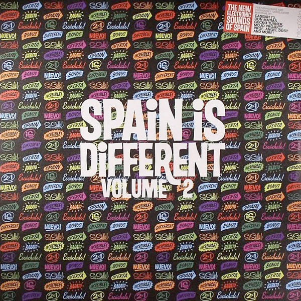 Image of Front Cover of 4614251C: 2xLP - VARIOUS, Spain Is Different Volume 2 (HiTop Records; HITOP024LP, Spain 2006, Textured Sleeve) Sleeve hype stickered with creased corner  VG/G