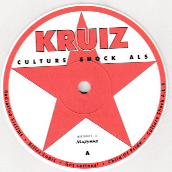 Image of Label Cover of 4644294S: LP - KRUIZ, Culture Shock ALS (       ; MIR100613, Russia 2013 Reissue, Glossy Sleeve, Inner, White Vinyl) Light wear to sleeve.  VG/VG+