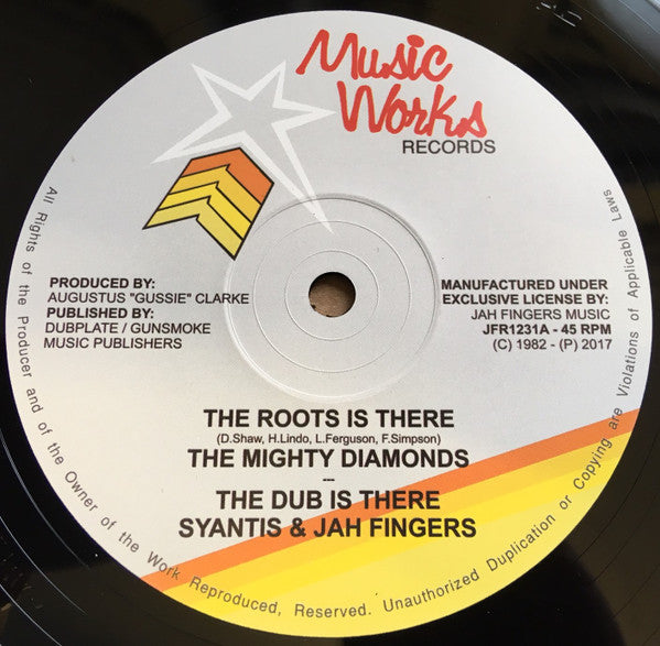 Image of Front Cover of 4614267C: 12" - THE MIGHTY DIAMONDS, The Roots Is There / Revolution (Music Works Records; JFR1231, UK 2017)   /VG+