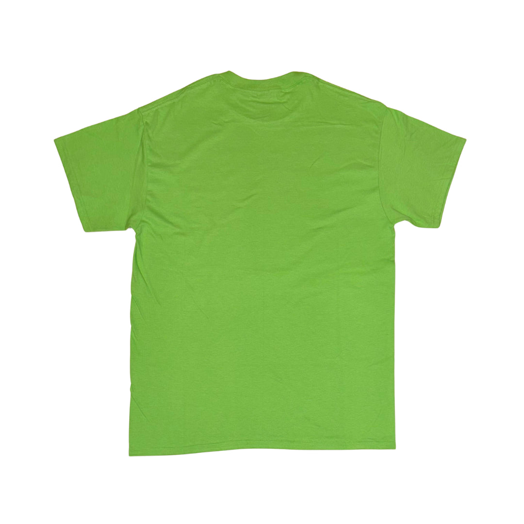 Image of Back Cover of 4634134E: Accessories - FLASHBACK T-SHIRT, Shoreditch 10th Anniversary T-Shirt - Small (, UK 2024, Gildan Heavy Cotton, Lime Green, Black Logo)   NEW/NEW