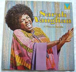 Image of Front Cover of 4644408S: LP - SARAH VAUGHAN, A Time In My Life (Mainstream Records; MSL 1024, UK 1974) Lightest of marks.  VG+/VG+