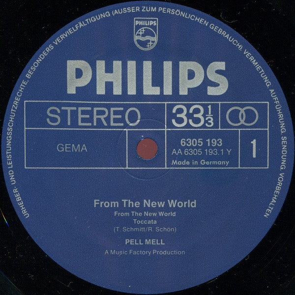 Image of Label Cover of 4624224E: LP - PELL MELL, From The New World (Philips; 6305 193, Germany 1973)   VG/VG