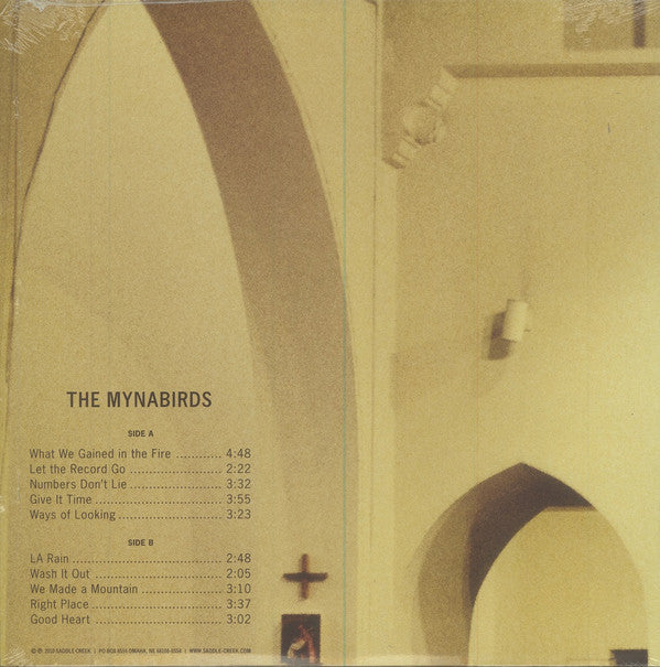 Image of Back Cover of 4644368S: LP - THE MYNABIRDS, What We Lose In The Fire We Gain In The Flood (Saddle Creek ; LBJ-146, US 2010) Strong VG+  VG+/VG+