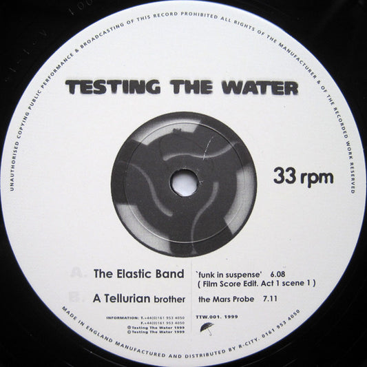 Image of Front Cover of 4624260E: 12" - THE ELASTIC BAND / A TELLURIAN BROTHER, Testing The Water / The Mars Probe (Testing The Water; TTW.001, UK 1999) Light Marks only.  /VG+