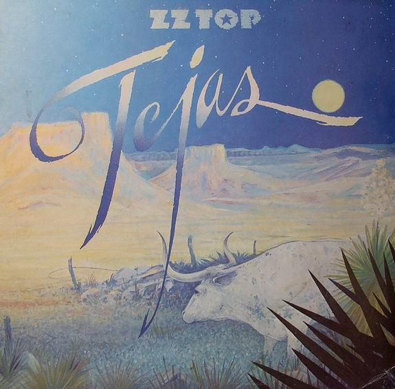 Image of Front Cover of 4614305C: LP - ZZ TOP, Tejas (Warner Bros. Records; WB 56605, France 1980 Reissue, Tri-Fold Sleeve, Inner) Strong VG, two or three cosmetic lines.  VG/VG