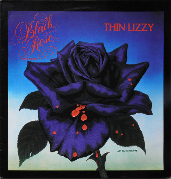 Image of Front Cover of 4644436S: LP - THIN LIZZY, Black Rose (A Rock Legend) (Warner Bros. Records; BSK 3338, US 1979, Inner) Cut-out (Notched). Edge and Ring Wear  G+/VG