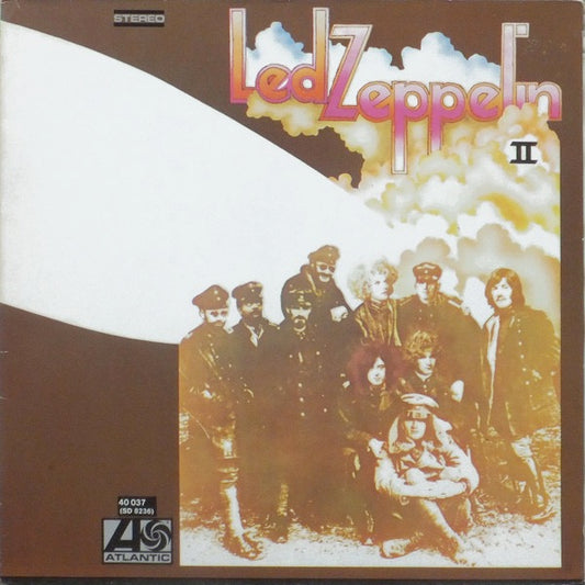 Image of Front Cover of 4614291C: LP - LED ZEPPELIN, Led Zeppelin II (Atlantic; K 40 037, Europe 1984 Reissue, Gatefold)   VG/VG+