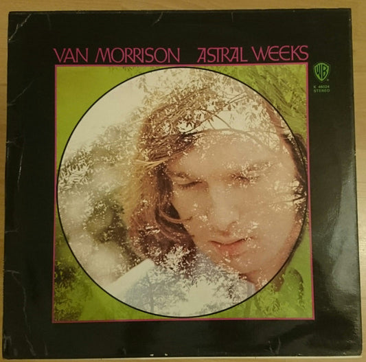 Image of Front Cover of 4624231E: LP - VAN MORRISON, Astral Weeks (Warner Bros. Records; K 46024, UK Reissue, Laminated Sleeve) A few light hairlines only.Sleeve has some creasing.  VG/VG