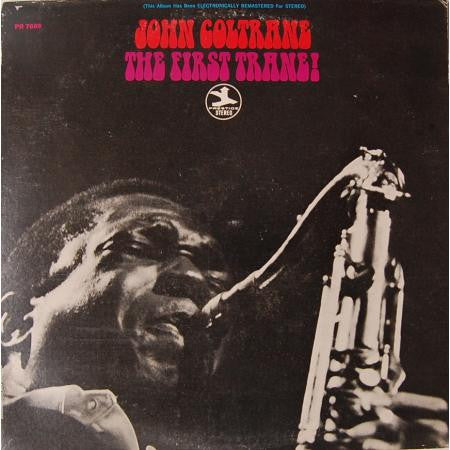 Image of Front Cover of 4644467S: LP - JOHN COLTRANE, The First Trane (Prestige; PR 7609, US 1970s Reissue) Hairlines and mottling. Edge and ring wear, general sleeve wear. Tape to top edge.  G+/VG