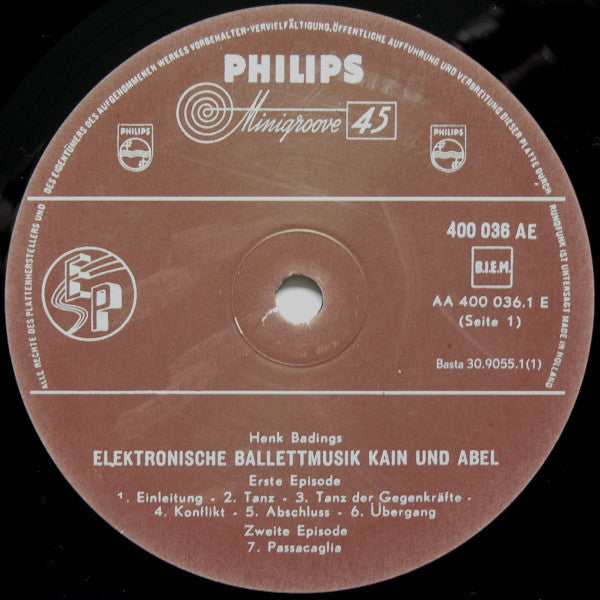 Image of Label Cover of 4624314E: 4x7" - H. BADINGS / KID BALTAN / TOM DISSEVELT, Popular Electronics: The Singles Collection (Basta ; BASTA 30-90551, Netherlands 2008, Box Set, Velvet Box Set With Individually Sleeved Reissues Of Early Electronics EPs)   VG+/VG+