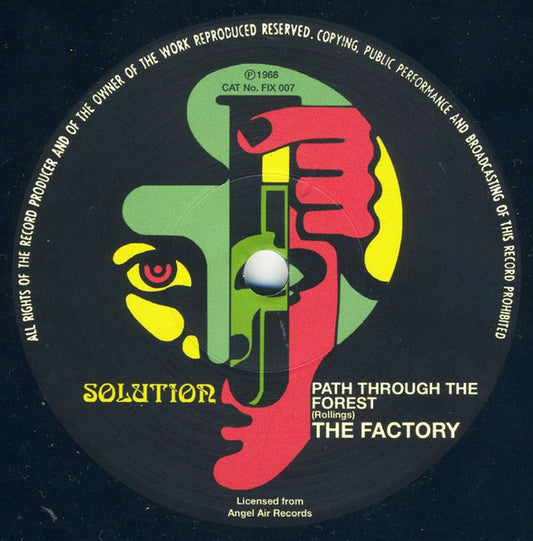 Image of Front Cover of 4624303E: 7" - THE FACTORY, Path Through The Forest / Gone (Solution Records; FIX 007, UK 2020 Reissue, Company Sleeve, Heavyweight Vinyl)   EX/VG+