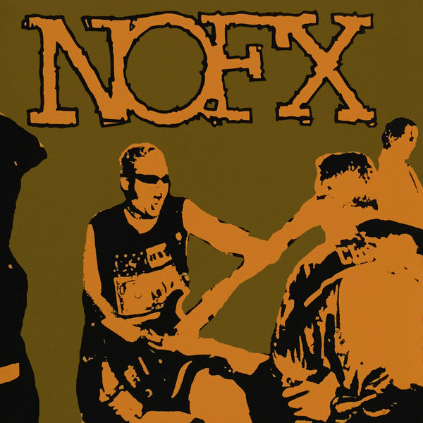 Image of Front Cover of 4624291E: 7" - NOFX, Zyclone B. Bath House / Spaghetti Motel (Fat Wreck Chords ; FAT209-7, US 2001, Picture Sleeve, Clear Yellow Vinyl, Fat Club Release, With Fat Club Membership Postcard) Light Corner Bumps  VG+/EX