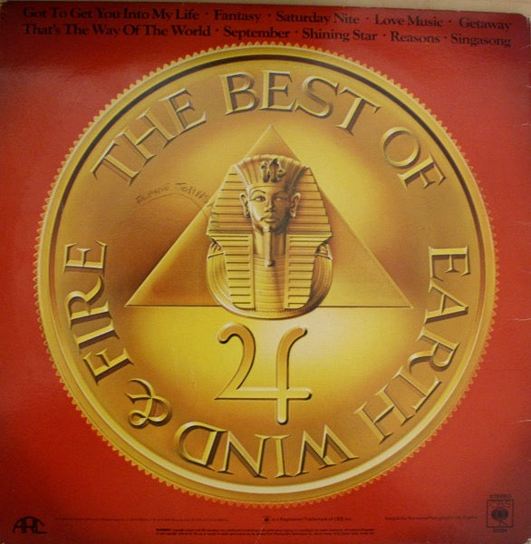 Image of Back Cover of LP - VG/VG - EARTH, WIND & FIRE, The Best Of Earth, Wind & Fire Vol. I (CBS; 83284, UK 1978, Gatefold, Kalimba, ARC), Hairlines only. Lightcreasing on edge of sleeve with light ringwear.,  - 2326079E