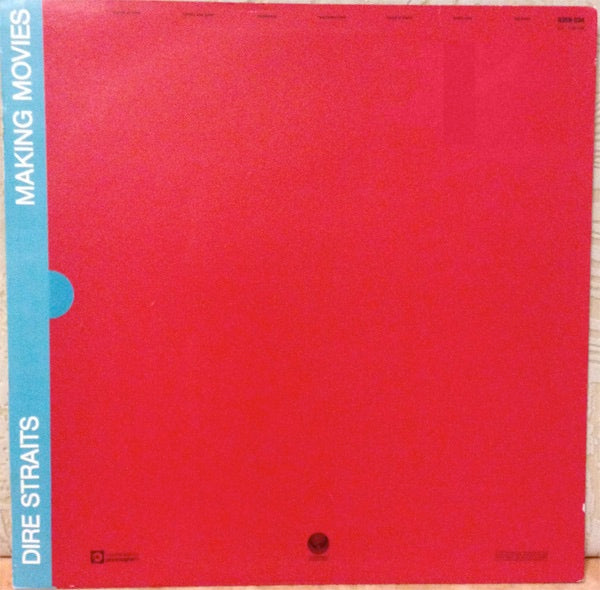 Image of Back Cover of LP - VG/VG+ - DIRE STRAITS, Making Movies (Vertigo; 6359 034, UK 1980, Inner, Wide Inner Pressing Ring), ,  - 2626028E