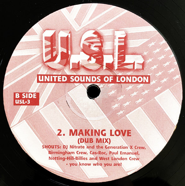 Image of Back Cover of 12" - /G+ - JEREMY SYLVESTER, Making Love (USL (United Sounds Of Lon; USL-3, UK 1999), ,  - 3726364E