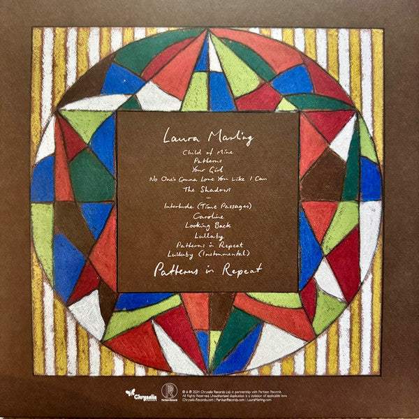 Image of Back Cover of 5254093S: LP - LAURA MARLING, Patterns In Repeat (Partisan Records; BRVC266, Worldwide 2024, Inner, CreamVinyl)   NEW/NEW