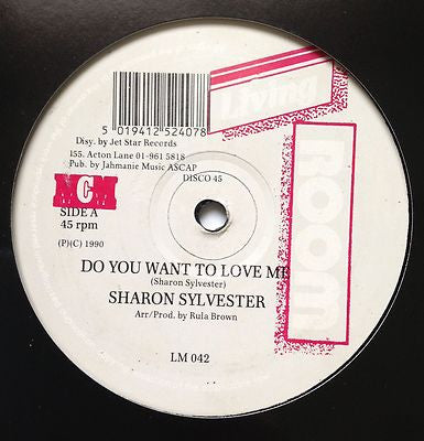 Image of Front Cover of 4724431E: 12" - SHARON SYLVESTER / RULA BROWN, Do You Want To Love Me / Memories Of You (Living Room; LM 042, UK 1990) Lots of light marks, plays fine.  /VG