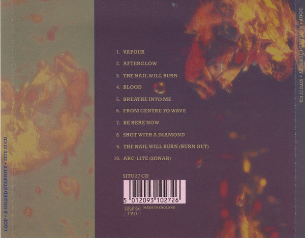 Image of Back Cover of 4734201E: CD - LOOP, A Gilded Eternity (Situation Two; SITU 27 CD, UK 1990, Jewel Case)   VG+/VG+