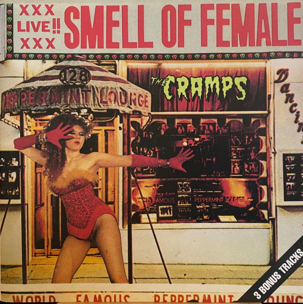 Image of Front Cover of 4714470C: CD - THE CRAMPS, Smell Of Female (Big Beat Records; CDWIKM95, UK & Europe 1990s Reissue, Jewel Case, Insert) Very light spots of fogging, Plays well  VG/VG