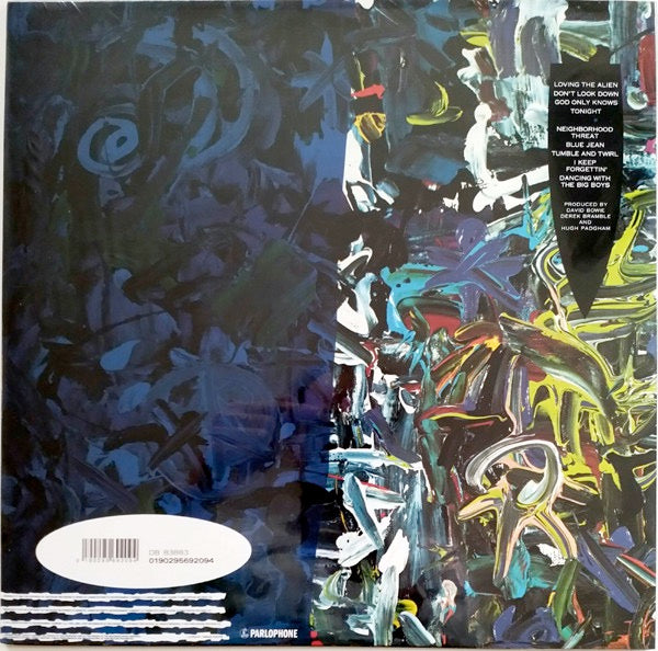 Image of Back Cover of 0416190C: LP - DAVID BOWIE, Tonight (Parlophone; 0190295692094, Worldwide 2019 Reissue)   NEW/NEW