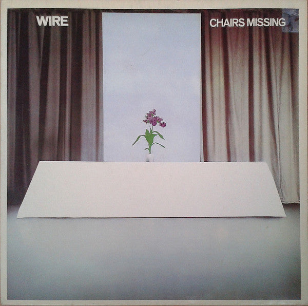 Image of Front Cover of 4724449E: LP - WIRE, Chairs Missing (Harvest; 1C 064-06 801, Germany 1978, Inner) Sleeve has initials written on, mild ring and edgewear, small creases to spine. A handful of light hairlines on the vinyl.  VG/VG