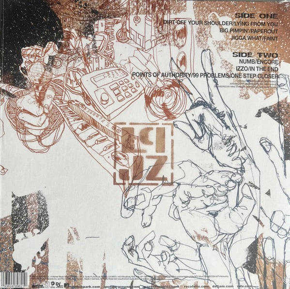 Image of Back Cover of LP - NEW/NEW - JAY Z, LINKIN PARK, Collision Course (Warner Records; 093624896210, Europe 2024 Reissue, Insert), ,  - 1516194C