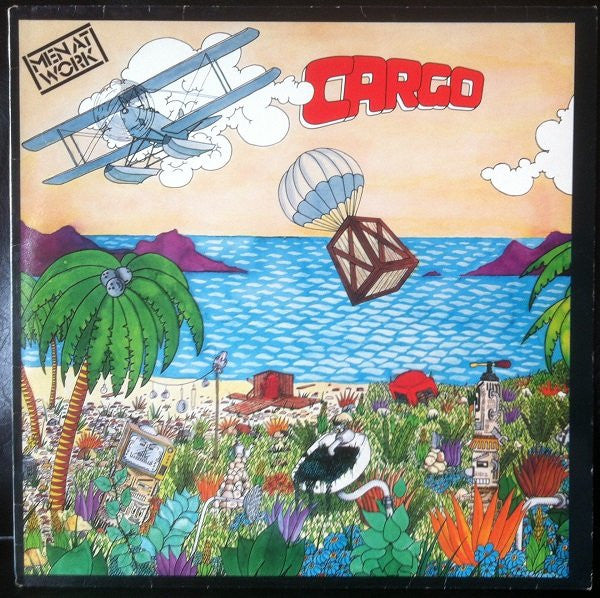 Image of Front Cover of 4714533C: LP - MEN AT WORK, Cargo (Epic; EPC 25372, UK 1983, Inner, (SBP 237833) On Labels, "57" Bottom Rear Of Sleeve) Hype stickered sleeve, strong VG throughout.  VG/VG