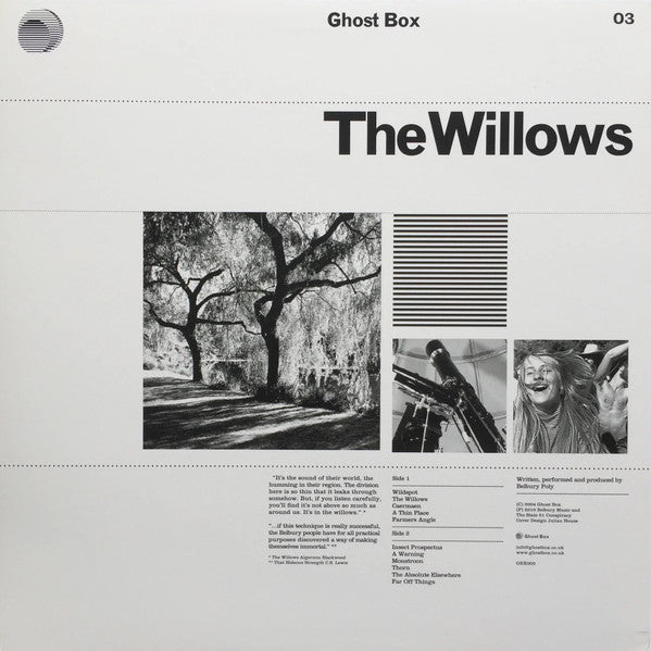 Image of Back Cover of 4724469E: LP - BELBURY POLY, The Willows (Ghost Box ; GBX003, UK 2011)   VG+/EX