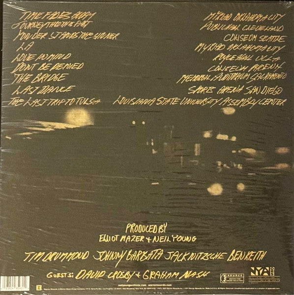 Image of Back Cover of LP - NEW/NEW - NEIL YOUNG, Time Fades Away 50 (Reprise Records; 093624859314, US 2023 Reissue, Large Folded  Insert, Clear Vinyl With Bonus Track), ,  - 0636023E