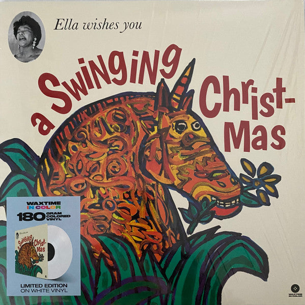 Image of Front Cover of LP - NEW - ELLA FITZGERALD, Ella Wishes You A Swinging Christmas (WaxTime In Color; 950704, Europe 2021 Reissue, 180 Gram White Vinyl), ,  - 4316528C