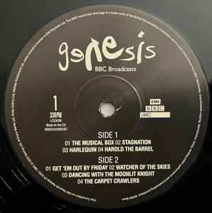 Image of Label Cover of 3xLP - VG+/VG+ - GENESIS, BBC Broadcasts (EMI ; 00602435686370, Europe 2023, Triple Gatefold, 3 Inners), ,  - 3146238S