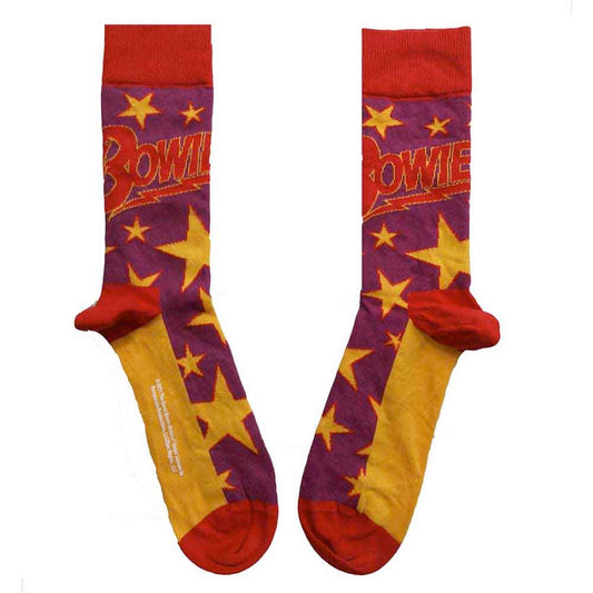 Image of Front Cover of 5154019S: Accessories - DAVID BOWIE, Stars Socks Purple (,  )   NEW/NEW