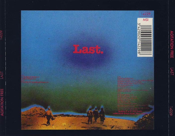 Image of Back Cover of 4734354E: CD - AGITATION FREE, Last (Spalax ; 14229, France , Jewel Case, Inner)   VG+/VG