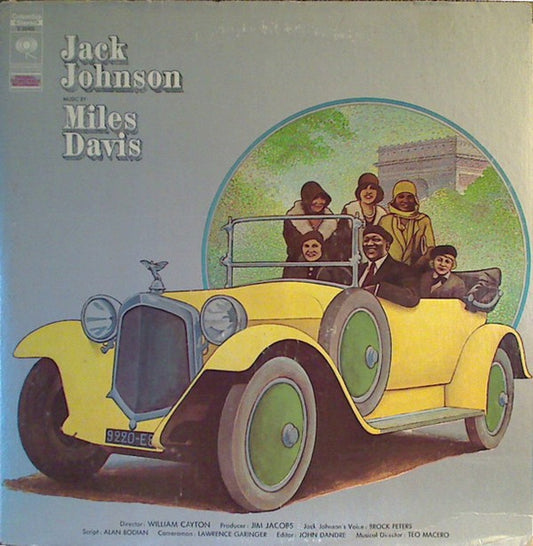 Image of Front Cover of 4844082S: LP - MILES DAVIS, Jack Johnson (Original Soundtrack Recording) (Columbia Masterworks; S 30455, US 1971, Inner) Lots of light marks. Edge damage, bottom seam is torn but still intact.   G+/G+