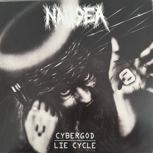 Image of Front Cover of 4854054S: LP - NAUSEA, Cybergod / Lie Cycle (Svart Records; SRE690-1, Finland 2024, Inner, Red Vinyl)   NEW/NEW