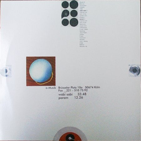 Image of Back Cover of 4824013E: 12" - WABI SABI, Wabi Sabi (A-Musik; a03 V, Germany 1996) Strongest VG sleeve, slight signs of shelfwear  VG/VG+