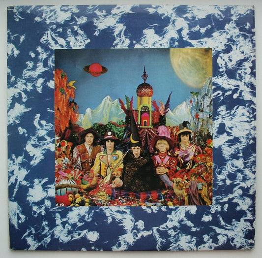 Image of Front Cover of 4844020S: LP - THE ROLLING STONES, Their Satanic Majesties Request (Decca; TXS. 103, UK 1973 Reissue, Gatefold With Indicator Hole, Stereo, Black and white label) In Decca Blue Stereo poly-lined inner, spine wear  VG/VG+