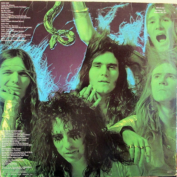 Image of Back Cover of 4824044E: LP - ALICE COOPER, Killer (Warner Bros. Records; WB 56005, Europe )   VG/VG