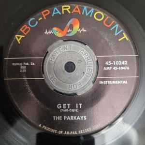 Image of Back Cover of 4824120E: 7" - THE PARKAYS, Late Date/ Get It (ABC-Paramount; 45-10242, US 1961) Light marks.  /G+