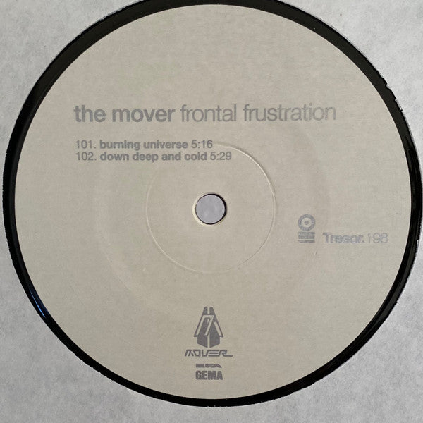 Image of Back Cover of 2x12" - VG/VG+ - THE MOVER, Frontal Frustration (Tresor ; Tresor 198, Germany 2002, Stickered Plain Sleeve), ,  - 1526358E