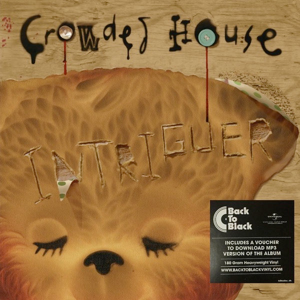 Image of Front Cover of 4814193C: LP - CROWDED HOUSE, Intriguer (Universal Music Group International; 00602527415185, Europe 2016 Reissue, Inner) One long light mark, Sleeve crease  VG/VG