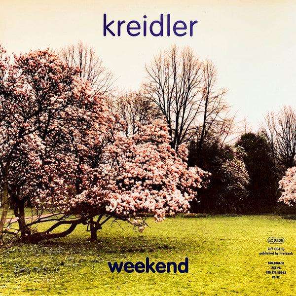 Image of Front Cover of 4844250S: LP - KREIDLER, Weekend (Kiff SM; kiff 004 lp, Germany 1996, Top-loading Textured Sleeve, Inner) Light edge and ring wear, price sticker residue. Shiny clean disc, closer to NM.  VG/VG+