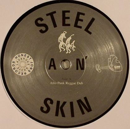 Image of Back Cover of 4814213C: 12" - STEEL AN' SKIN, Afro Punk Reggae Dub (Honest Jon's Records; HJP45, UK 2008, Die Cut Company Sleeve)   VG+/VG+